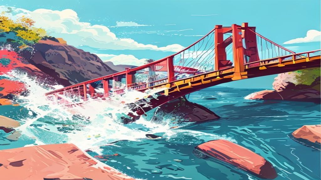 Made in China Bridge Collapses: Car Decides to Go for an Unplanned Swimming Lesson!